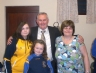 Christy Cooney with Josie Hardy, Sinead and Roisin 