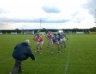 Vincent Mc Mullan son of former founder member Anthony Mc Mullan throws in the ball to commence the game