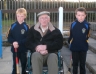 Founding member of St.Mary's Rasharkin Stephan Mc Auley along with grandsons Liam and Cathal 